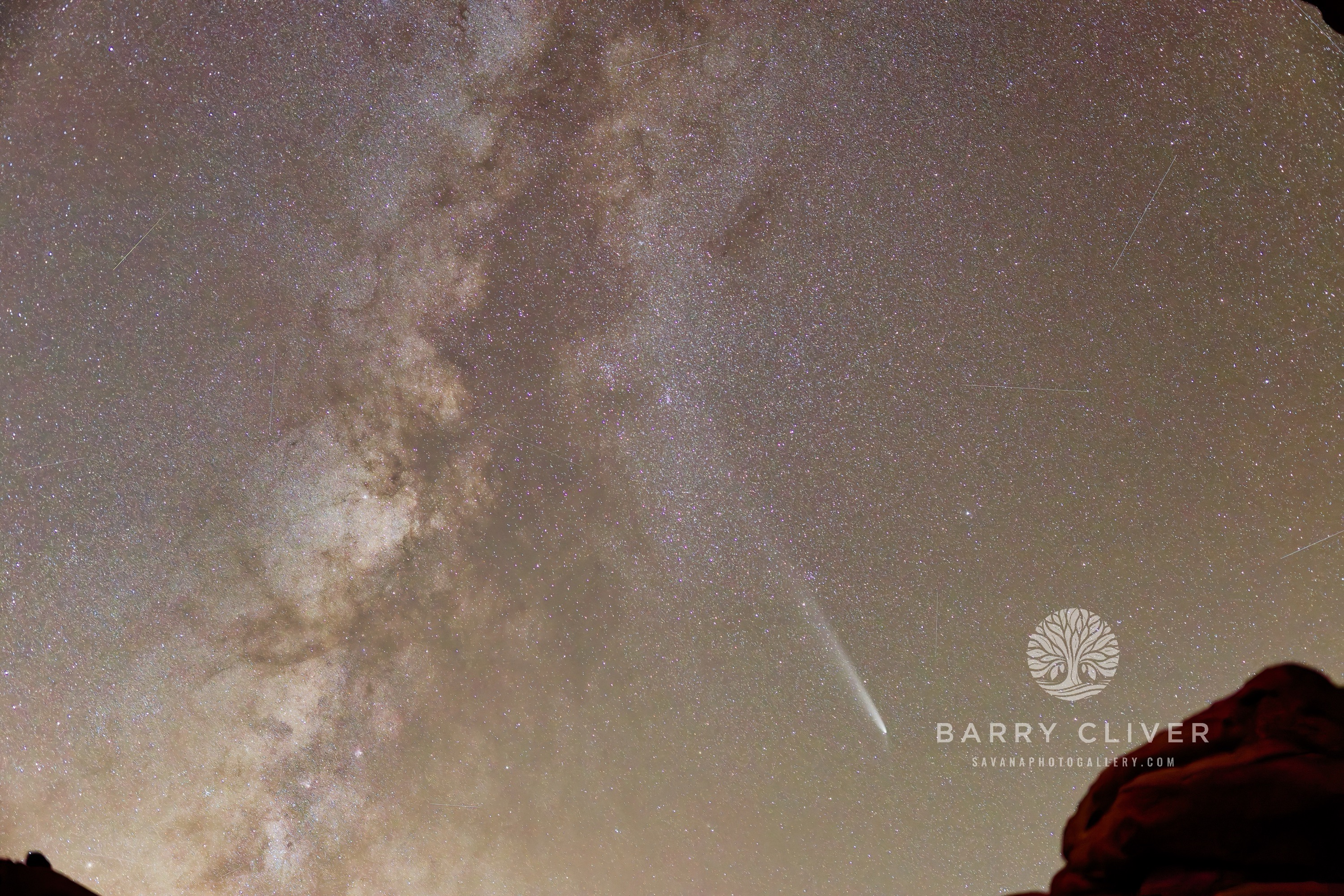 Milky Way under North Window Arch